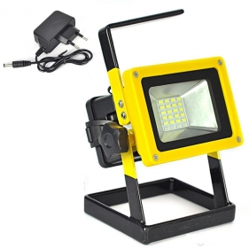 Obrázek pro LED REFLEKTOR 30W/2400lm PRENOSNÝ , nabíjateľné pracovné svietidlo , Studená biela s výstražným osvetlením