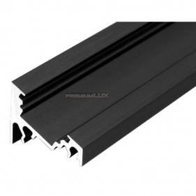 Obrázek pro Led profil rohový hliníkový Corner10 čierny bez krytky - 1m