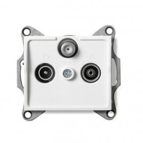 Obrázek pro Kanlux Zásuvka SAT-TV-R koncová Mowion LOGI 02-1350-002 biela