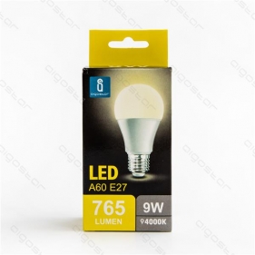 LED žiarovka E27 9W/765lm , klasik A60 , BOX , Neutrálna biela Obrázek pro LED žiarovka E27 9W/765lm , klasik A60 , BOX , Neutrálna biela
