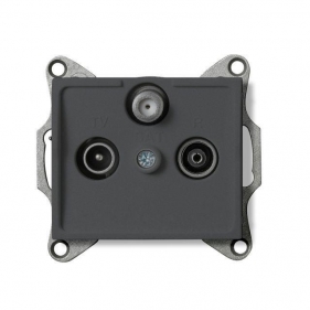 Obrázek pro Kanlux Zásuvka SAT-TV-R priebežná Mowion LOGI 02-1340-041 grafit