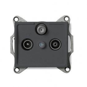 Obrázek pro Kanlux Zásuvka SAT-TV-R koncová Mowion LOGI 02-1350-041 grafit