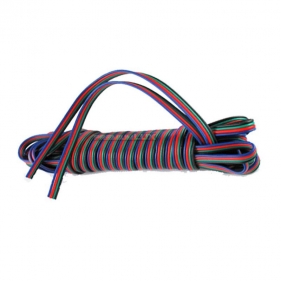 Obrázek pro Kábel 4-žilový RGB 4x0,5mm2 pre napájanie LED pásov 1m