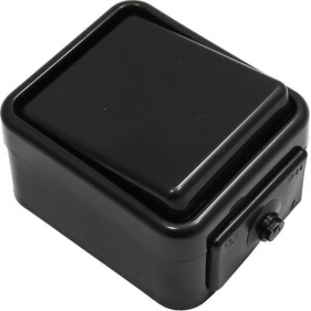 Obrázek pro SCHNEIDER Cedar Vodeodolný Jednopáčkový vypínač č.1 na stenu , IP44 , Čierny