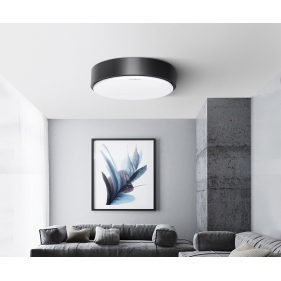 Obrázek pro Led Ceiling kruhový čierny prisadený LIGHT02 12W/600lm , 230mm , Neutrálna biela