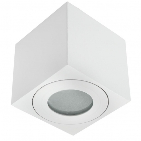 Obrázek pro Vodeodolné Stropné bodové prisadené svietidlo ERMETICO-K-W hranaté IP44 (biela)