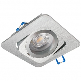 Obrázek pro Stropné bodové podhľadové svietidlo nastaviteľné KORAL (brúsené striebro)