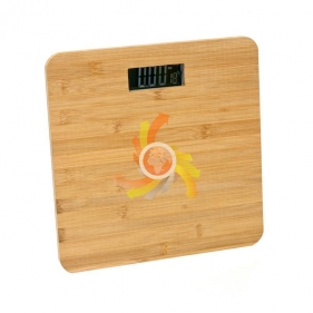 Obrázek pro Osobná váha z bambusového dreva do 150kg a s teplomerom