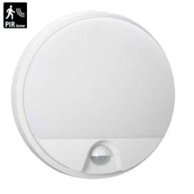 Obrázek pro Vodeodolný a nárazuodolný Led Ceiling kruhový biely OVAL 15W/1230lm 210mm , IK10 , IP54 , s PIR senzorom , Neutrálna biela