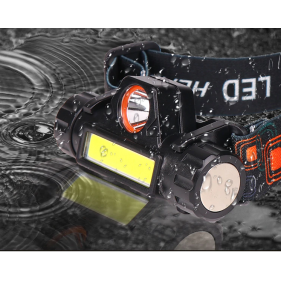 Obrázek pro LED ČELOVÉ NABÍJACIE SVIETIDLO, 3W+3W COB, 150LM+120LM, LI-ION, USB