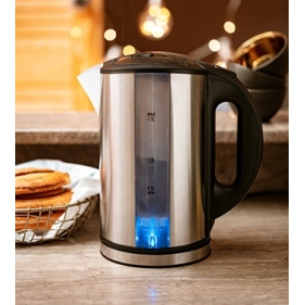 Obrázek pro Rýchlovarná kanvica AD1216 1,7L , nerez,čierna - 2200W