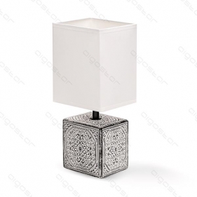 Obrázek pro Stolná lampa keramická 08 Sivá , E14 