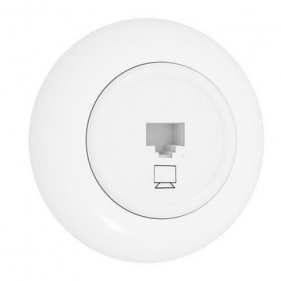 Obrázek pro RETROLINE Dátová Zásuvka RJ45 s rámčekom biela