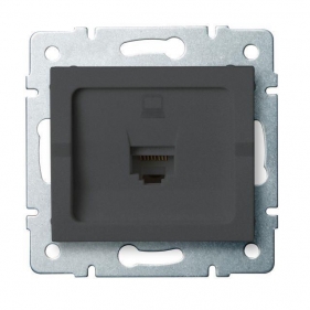 Obrázek pro Kanlux Dátová Zásuvka RJ45Cat 5e Mowion LOGI 02-1390-041 grafit