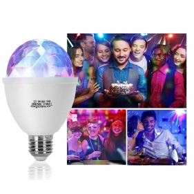 Obrázek pro PARTY LED žiarovka E27 3W RGB