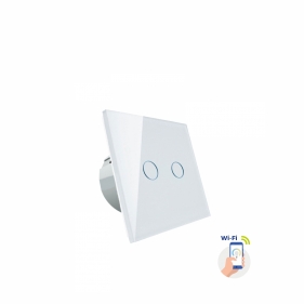 Obrázek pro SMART Dvojpáčkový lustrový vypínač č.5 biely