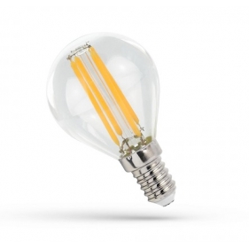 Obrázek pro LED žiarovka E14 5,5W/660lm , glóbus LED vlákno , Teplá biela