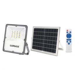 Obrázek pro LED Reflektor 60W/980lm IP65 Studená biela so solárnym panelom 15W 5V a diaľkovým ovládaním