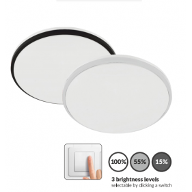 Obrázek pro Vodeodolný Led Ceiling kruhový biely 20W/1400lm 340mm , IP44 , Neutrálna biela s tromi módmi svietenia