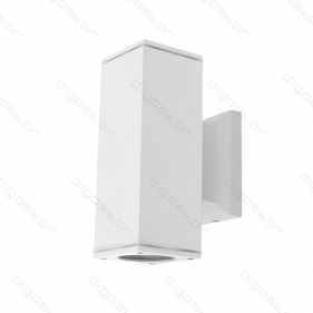 Nástenné vonkajšie svietidlo 2xGU10 , IP65 , biela Obrázek pro Nástenné vonkajšie svietidlo 2xGU10 , IP65 , biela