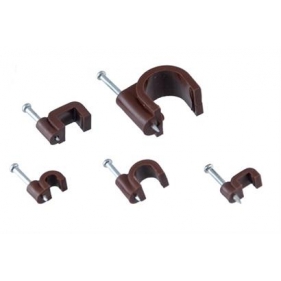 Obrázek pro Úchyt na kábel hnedý fi:3mm 50ks