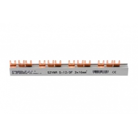 Obrázek pro Prepojovacia hrebeňová lišta DIN 80A 3P 12modul