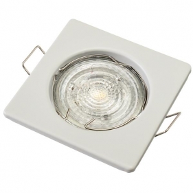 Stropné bodové podhľadové svietidlo TOPAZ pevné (pieskovaná biela) Obrázek pro Stropné bodové podhľadové svietidlo TOPAZ pevné (pieskovaná biela)