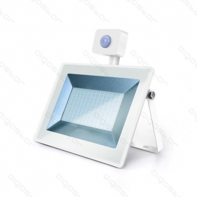 Obrázek pro LED reflektor biely 100W/10000lm , so senzorom , Studená biela