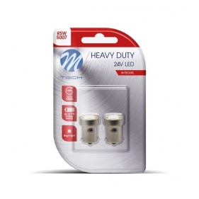 Obrázek pro LED Autožiarovka LB988W - Ba15s 8xSMD3528 , 24V DC , biela