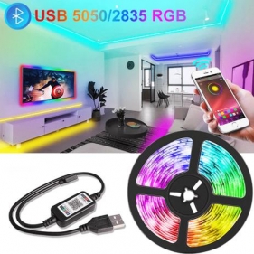 Obrázek pro Komplet Bluetooth RGB LED osvetlenie TV 5M na USB