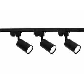 Obrázek pro Sada LINEA Lišta 1-fázová pre koľajnicové systémy čierna, 1M + 3ks svietidlá 1xGU10