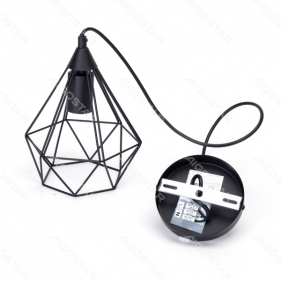 Obrázek pro Závesný luster 1xE27/230V/Čierna