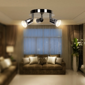 Obrázek pro Lampa luster 3xGU10/230V/Strieborná