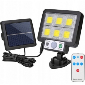 LED Reflektor MERKURY 8W/600lm IP44 Studená biela so solárnym panelom a diaľkovým ovládaním Obrázek pro LED Reflektor MERKURY 8W/600lm IP44 Studená biela so solárnym panelom a diaľkovým ovládaním