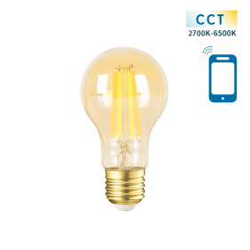 SMART LED žiarovka E27 6W/806lm , klasik LED vlákno AMBER, CCT Obrázek pro SMART LED žiarovka E27 6W/806lm , klasik LED vlákno AMBER, CCT