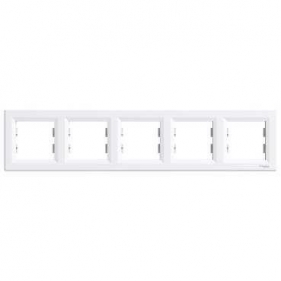 Obrázek pro SCHNEIDER Electric Rámček-5 Asfora biely