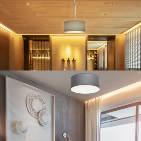 Obrázek pro Závesný luster 1xE27/230V/Sivá