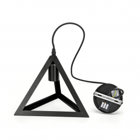 Obrázek pro Závesný luster 1xE27/230V/Čierna