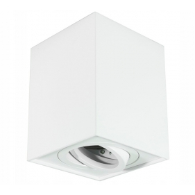 Stropné bodové prisadené svietidlo TORGET hranaté (biela) Obrázek pro Stropné bodové prisadené svietidlo TORGET hranaté (biela)