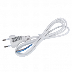 Obrázek pro Prívodný kábel s vidlicou H05VV-F 2x0.75mm² 1,5M, Biely