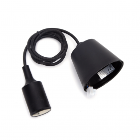 Obrázek pro Závesný luster 1xE27/230V/Čierna