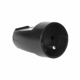 Obrázek pro Spojovacia zásuvka na kábel IP20 230V čierna