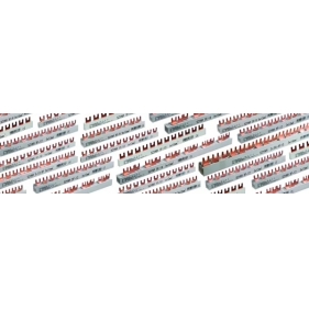 Obrázek pro Prepojovacia hrebeňová lišta DIN 3P 3x4 modul