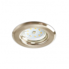 Stropné bodové podhľadové svietidlo OH14 pevné (satén nikel) Obrázek pro Stropné bodové podhľadové svietidlo OH14 pevné (satén nikel)