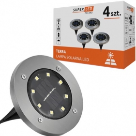 Obrázek pro Solárna LED záhradná lampa 50lm , IP44 , Studená biela , 4ks