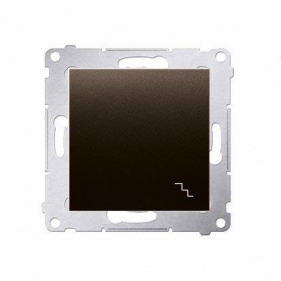 Obrázek pro Kontakt Simon54 Jednopáčkový schodiskový vypínač č.6 DW6.01/46 hnedá matná