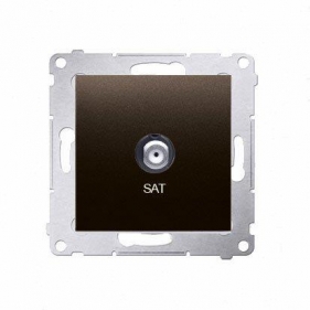 Obrázek pro Kontakt Simon54 Anténna zásuvka SAT DASF1.01/46 hnedá matná