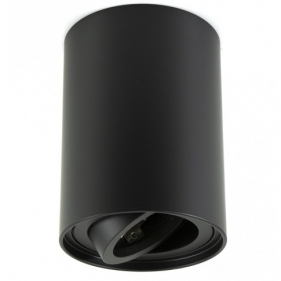 Obrázek pro Stropné bodové prisadené svietidlo VALSE 1xGU10 valcové (čierna pieskovaná)