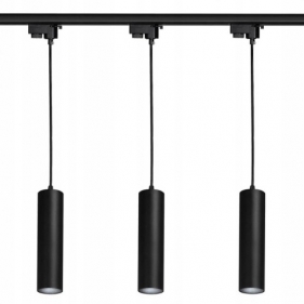 Obrázek pro Sada LINEA Lišta 1-fázová pre koľajnicové systémy čierna, 1M + 3ks svietidlá 1xGU10