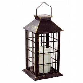 Solárny LED lampáš LATRI, patina Obrázek pro Solárny LED lampáš LATRI, patina